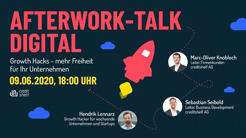 Einladung zum Afterwork-Talk Digital: „Growth Hacks – Mehr Freiheit für ihr Unternehmen“