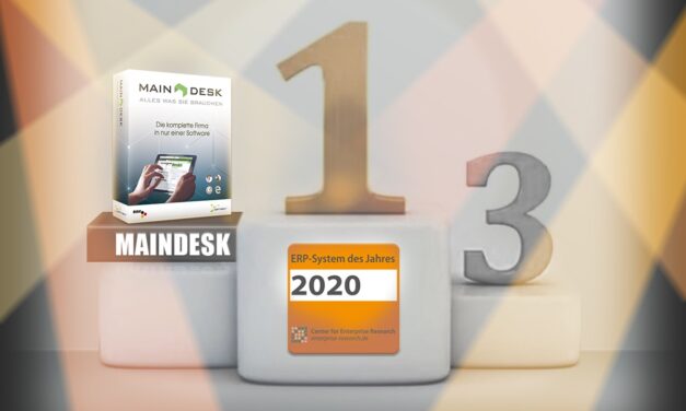 OPTIBIT erringt mit MainDesk den zweiten Platz bei der Verleihung des ERP-Systems des Jahres