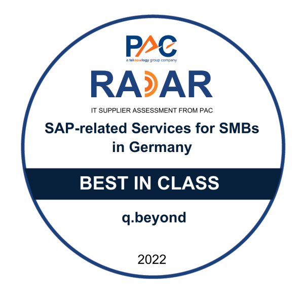 PAC: SAP-Services von q.beyond sind „Best in Class“