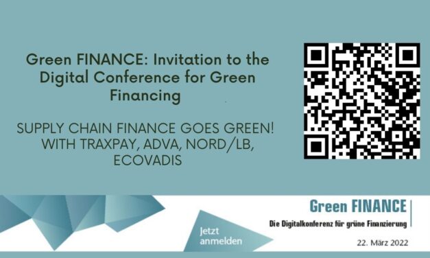 Green FINANCE: Einladung zur Digitalkonferenz für grüne Finanzierung