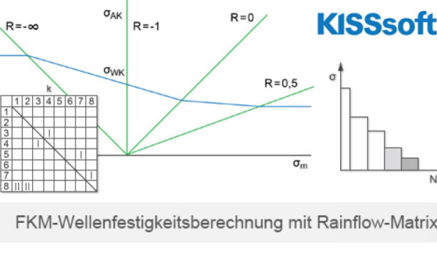FKM-Wellenfestigkeitsberechnung mit Rainflow-Matrix