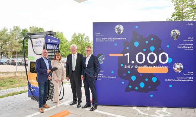 Der Maßstab für E-Mobilität: EnBW erreicht als erstes Unternehmen Meilenstein von 1.000 Schnellladestandorten