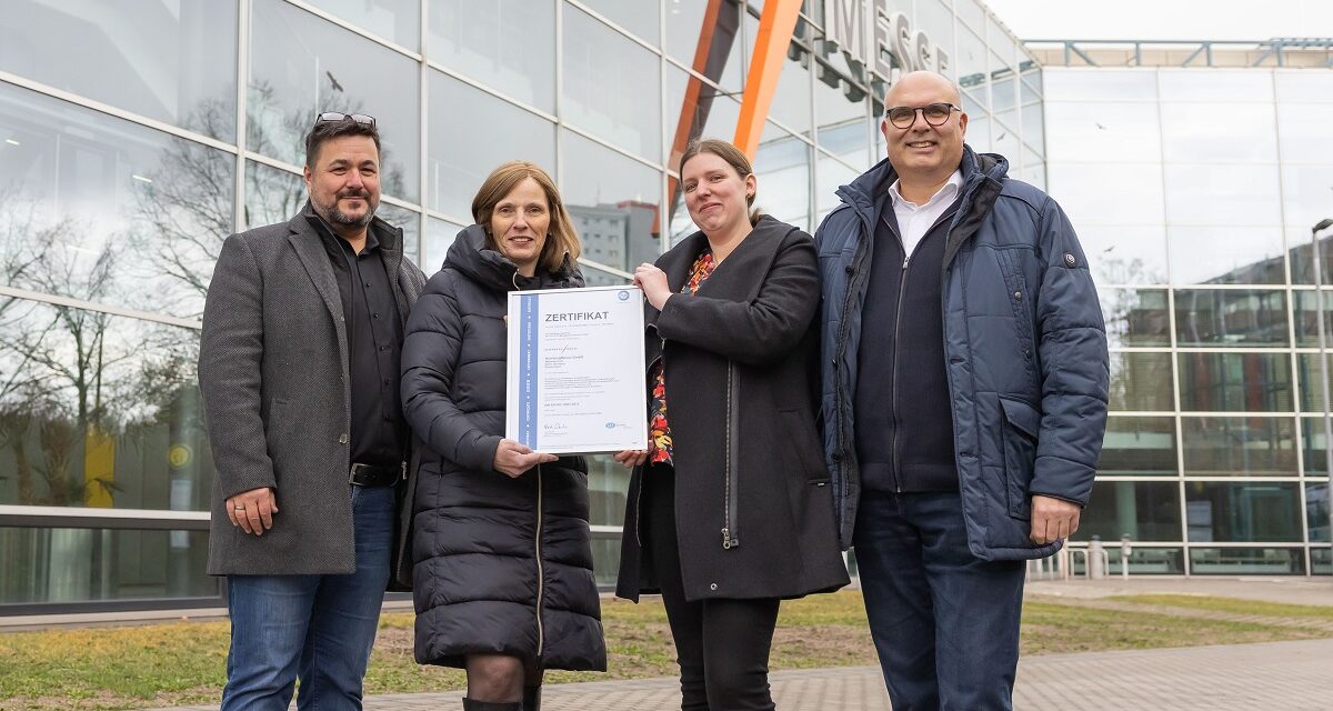 Gütesiegel: TÜV-Zertifikat für Umwelt-Managementsystem der NürnbergMesse