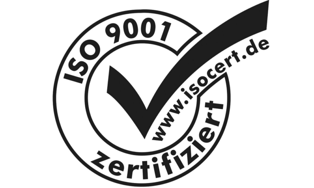 Er­folg­rei­che Zer­ti­fi­zie­rung gemäß ISO 9001