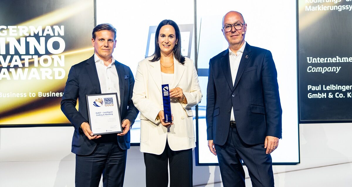 LEIBINGER gewinnt den „German Innovation Award“ für IQJET und wird „Innovator des Jahres“
