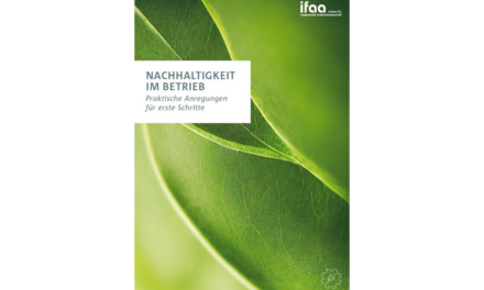 Neue ifaa-Broschüre zeigt, wie Nachhaltigkeit mit kleinen Stellschrauben im Unternehmen verbessert werden kann