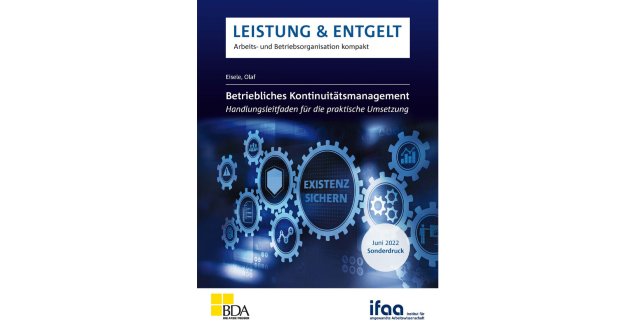 Anpassung an den Klimawandel – Nachhaltig durch ein Betriebliches Kontinuitätsmanagement (BKM)